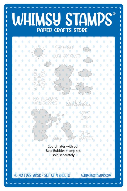 **NEW Bear Bubbles - NoFuss Masks