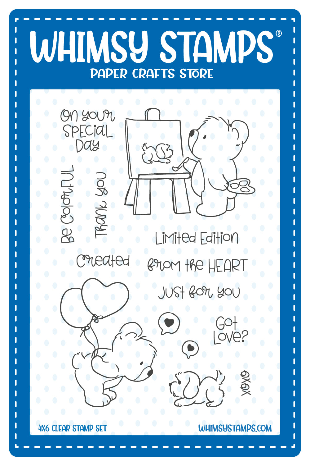 *NEW Bear Love Clear Stamps