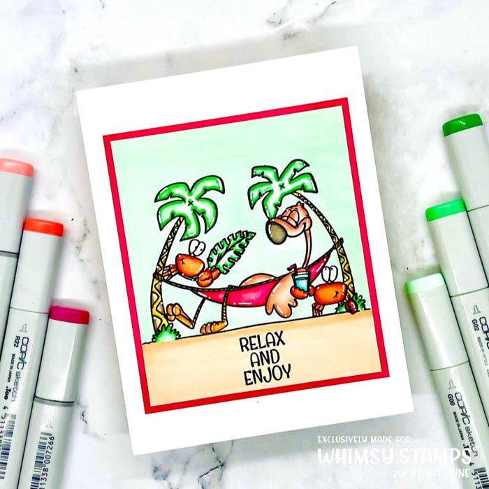 **NEW Beach Babes Clear Stamps - Whimsy Stamps