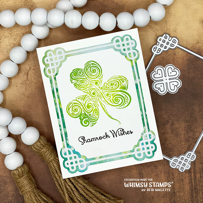 Shamrock Swirl Clear Stamps