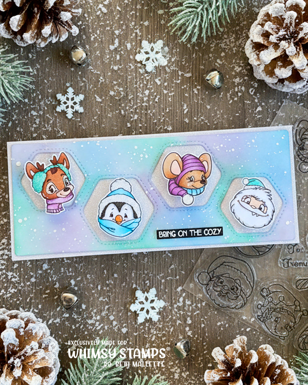 *NEW Christmas Portraits Clear Stamps - Whimsy Stamps