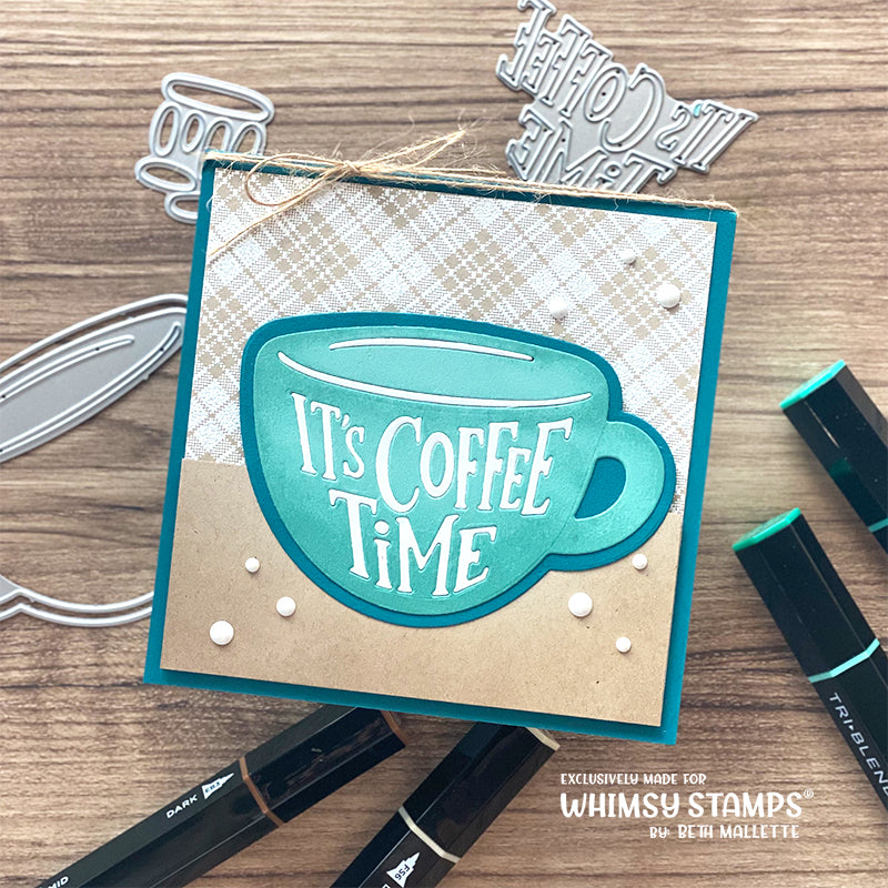 **NEW Coffee Time Die Set - Whimsy Stamps