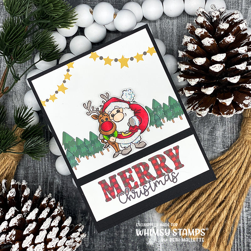 *NEW Santa Comes to Town Clear Stamps