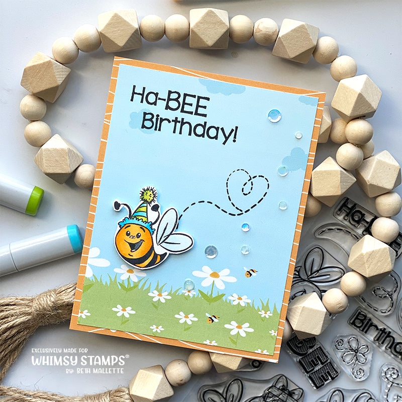 6x6 Paper Pack - Bizzy Bees - Whimsy Stamps