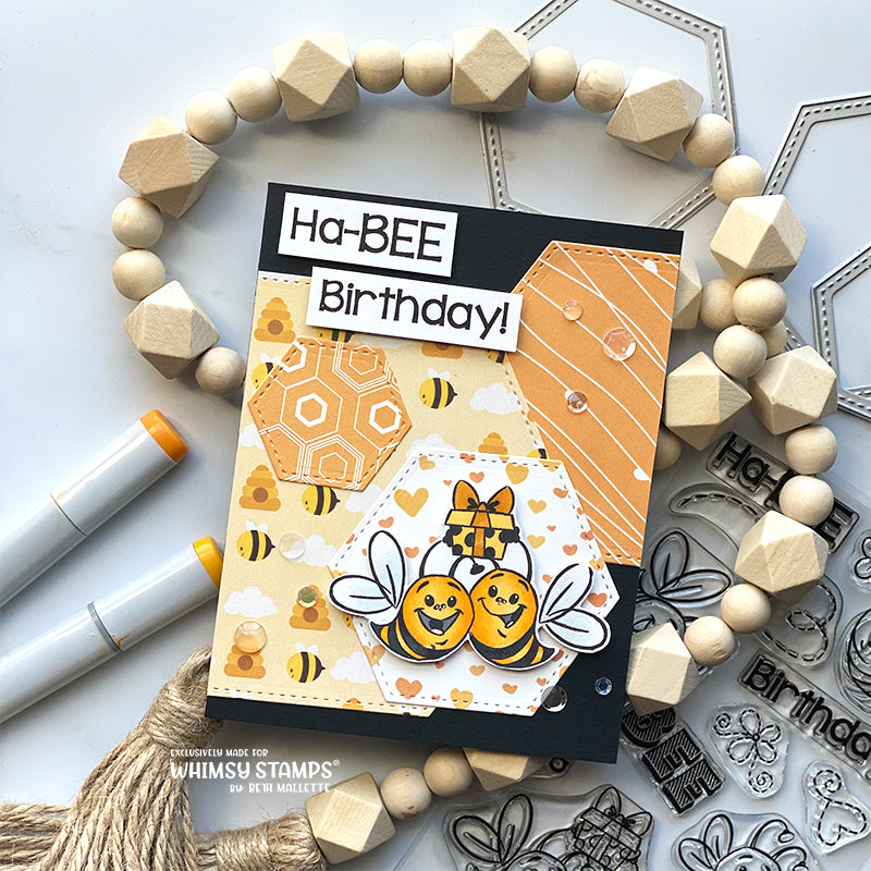 6x6 Paper Pack - Bizzy Bees - Whimsy Stamps