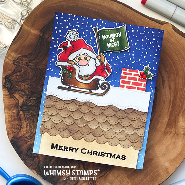 *NEW Santa Comes to Town Clear Stamps