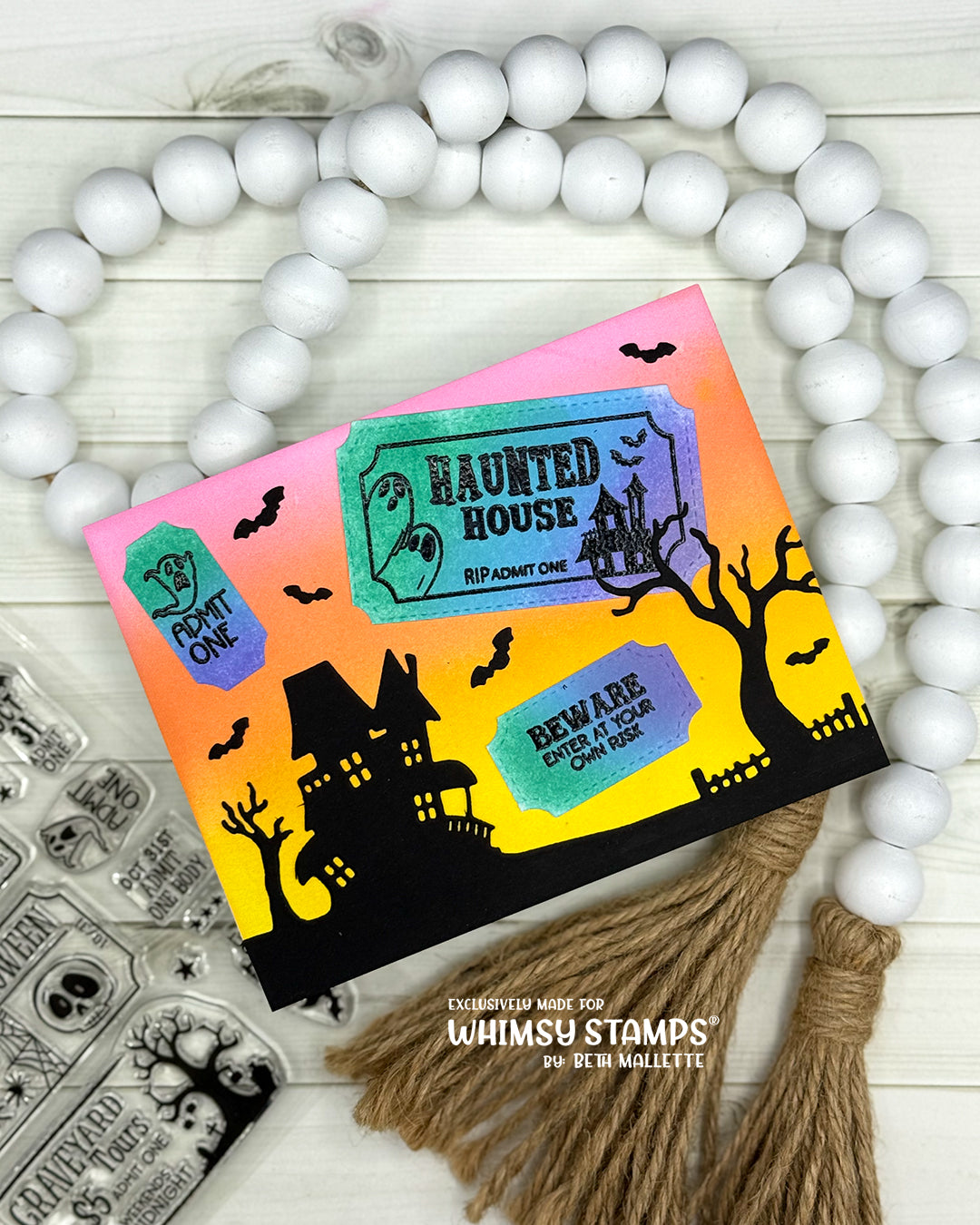 *NEW Terrific Halloween Tickets Clear Stamps - Whimsy Stamps