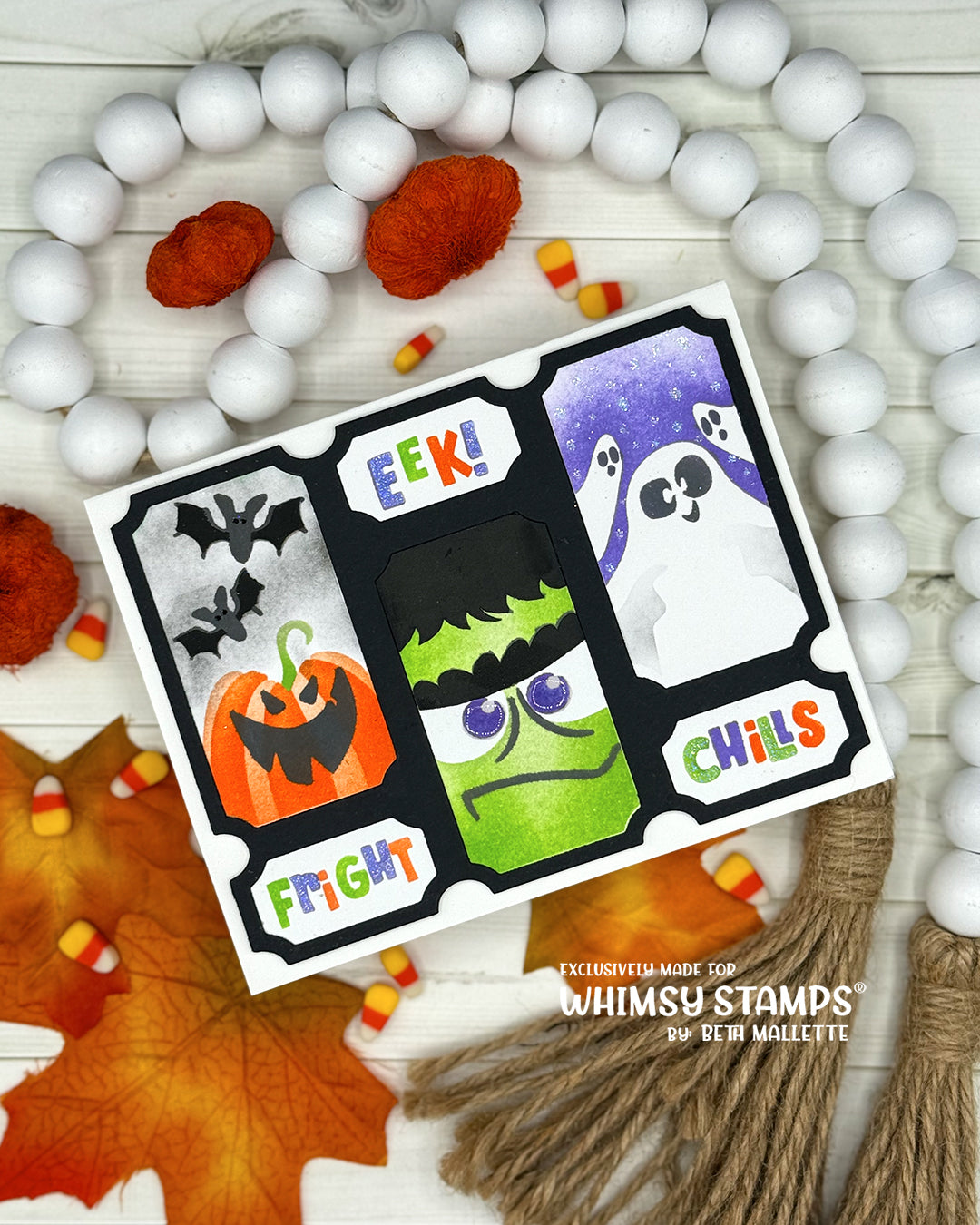 *NEW Terrific Tickets Halloween Layering Stencil - Whimsy Stamps