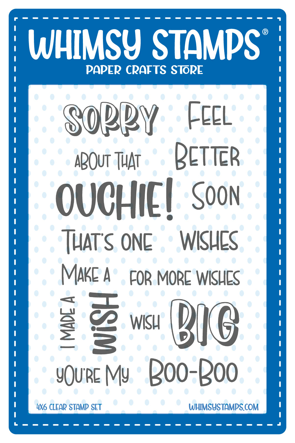 Big BooBoo Clear Stamps - Whimsy Stamps