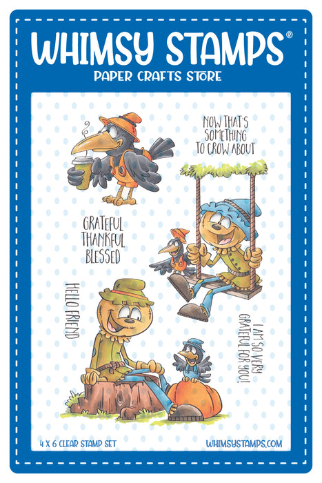 **NEW Blessed Scarecrows Clear Stamps - Whimsy Stamps