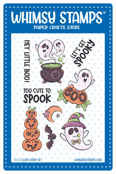 **NEW Boo Ghosts Clear Stamps - Whimsy Stamps