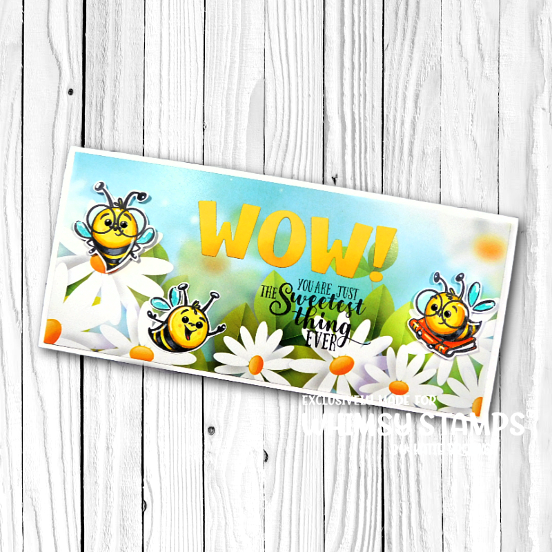 Beaucoup Bouquet Sentiments Clear Stamps - Whimsy Stamps