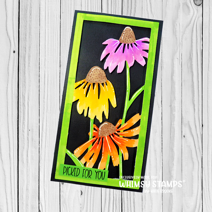 Coneflower Frame Die - Whimsy Stamps