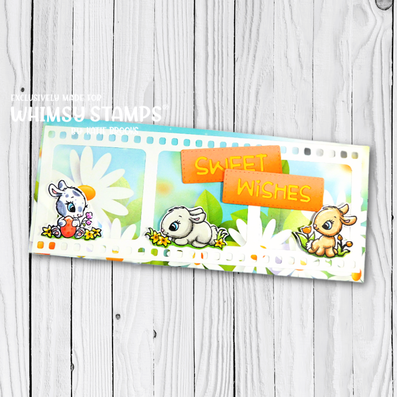 Bunnies in the Garden Clear Stamps - Whimsy Stamps