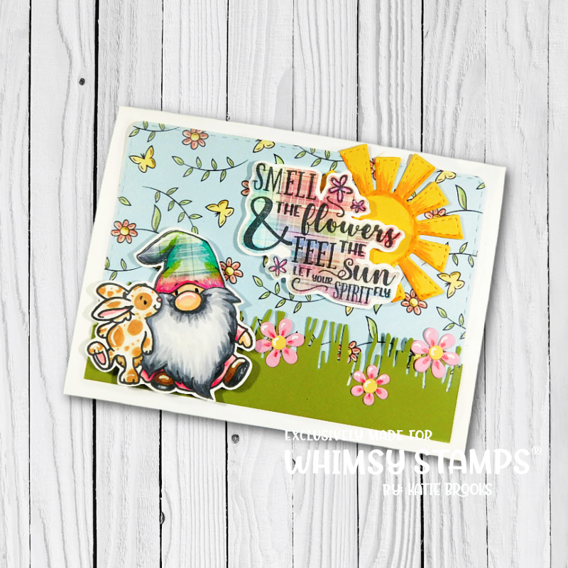 Beaucoup Bouquet Sentiments Clear Stamps - Whimsy Stamps