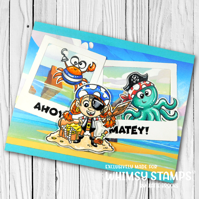 Pirate Party Clear Stamps - Whimsy Stamps