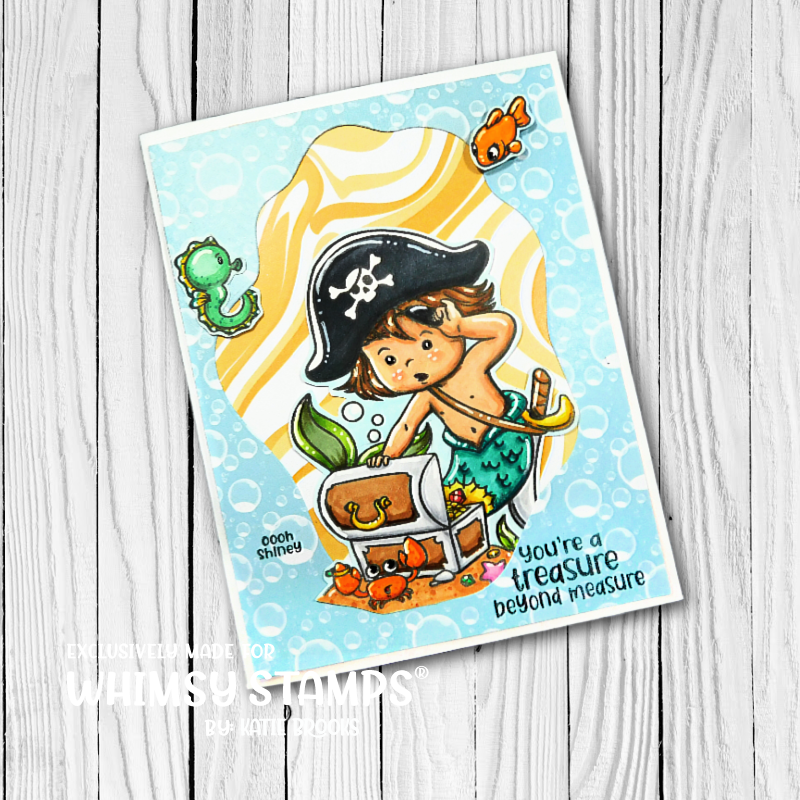 Mermaid Kids Boy Clear Stamps - Whimsy Stamps