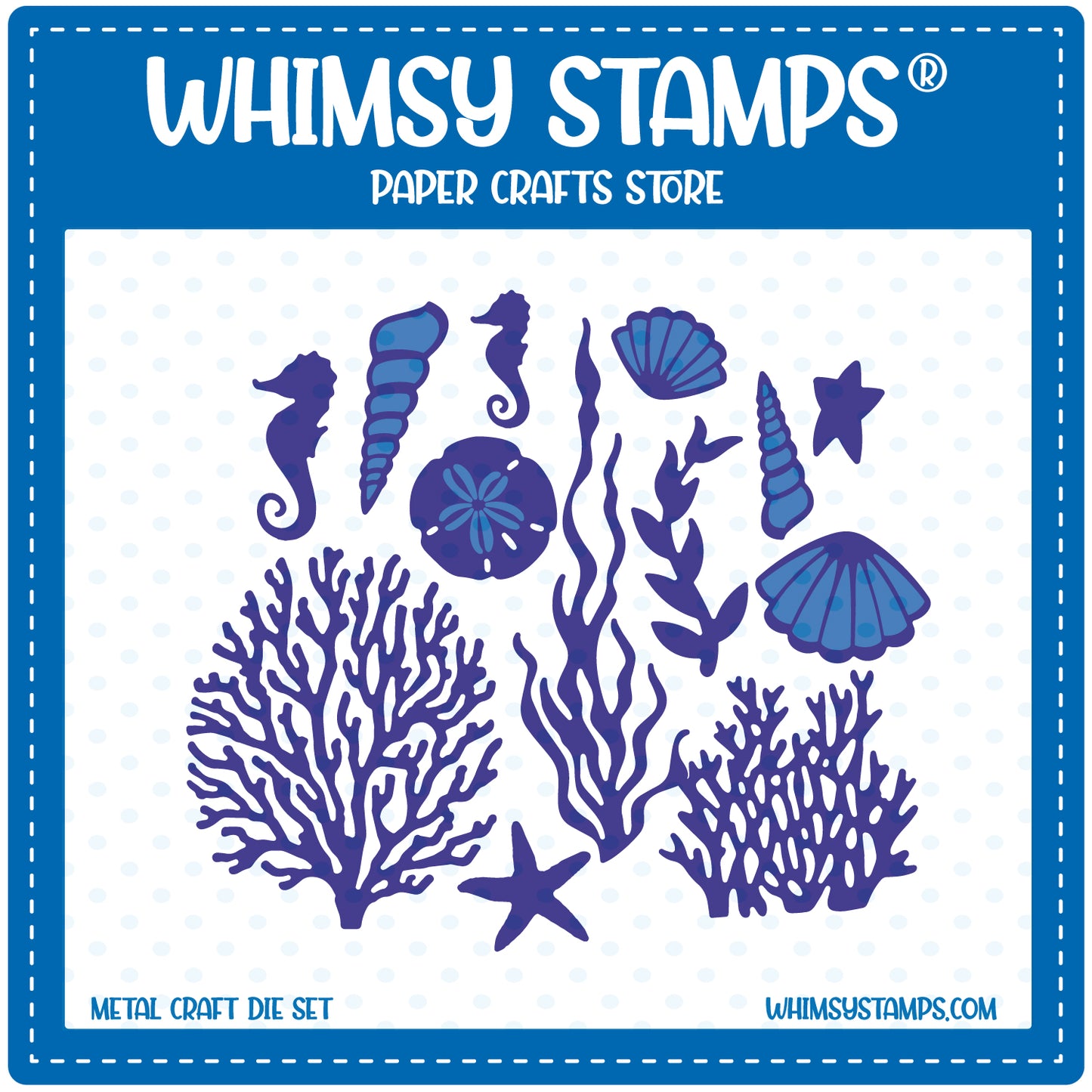 Build-an-Ocean Die Set - Whimsy Stamps