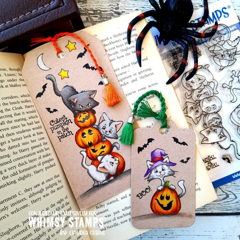 Cat-O-Lanterns Clear Stamps - Whimsy Stamps