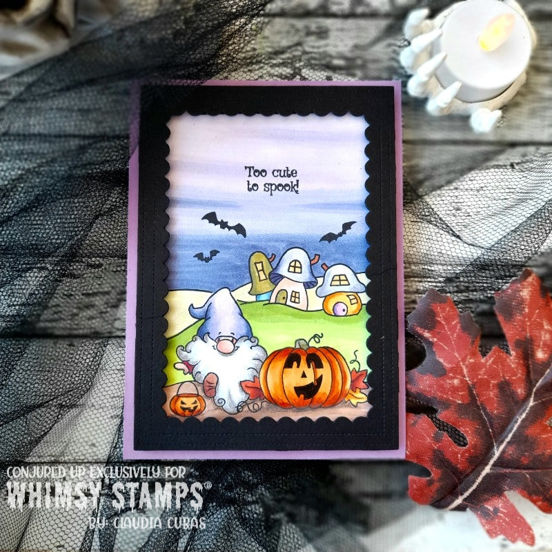 Gnome So Thankful Clear Stamps - Whimsy Stamps