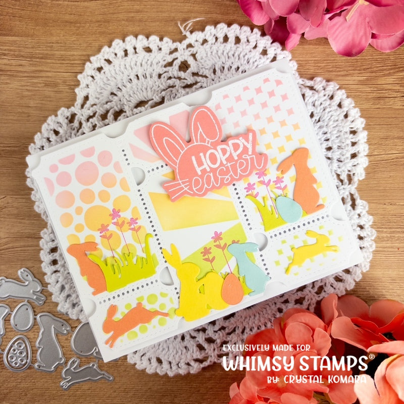 *NEW Bunny Silhouettes Die Set - Whimsy Stamps
