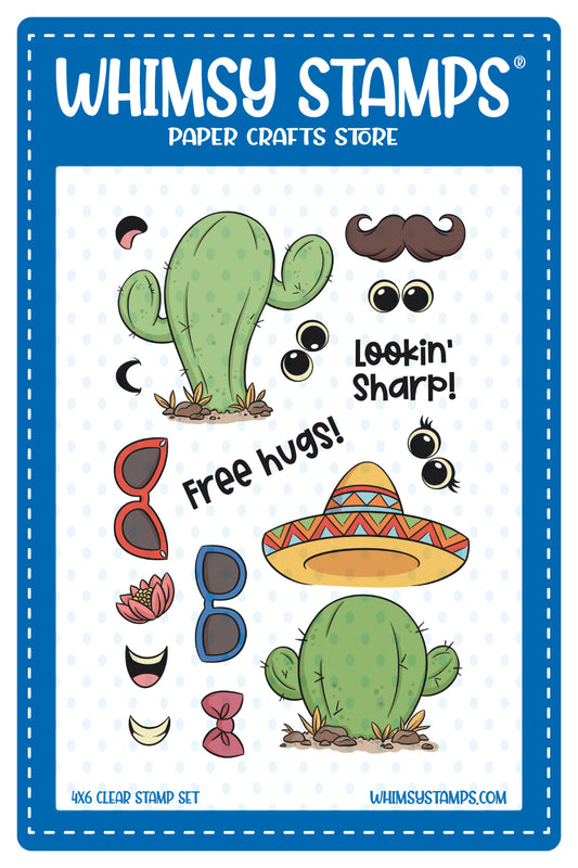 Cactus Cuties Clear Stamps - Whimsy Stamps
