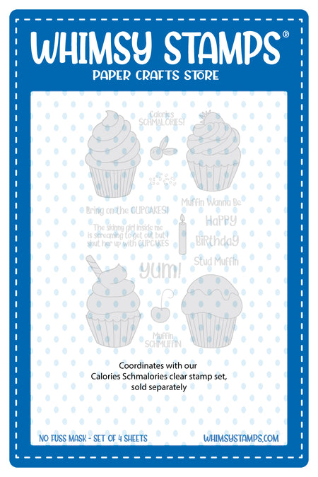 Calories Schmalories - NoFuss Masks - Whimsy Stamps