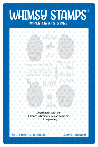 **NEW Calories Schmalories - NoFuss Masks - Whimsy Stamps