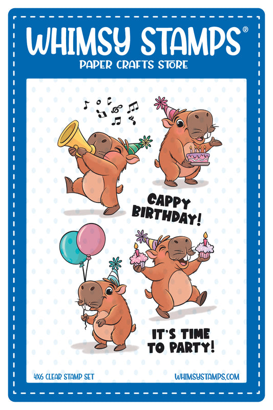 *NEW Cappy Birthday Clear Stamps - Whimsy Stamps