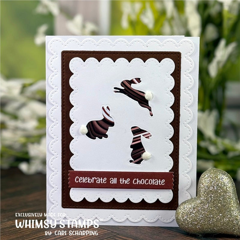 *NEW Bunny Silhouettes Die Set - Whimsy Stamps