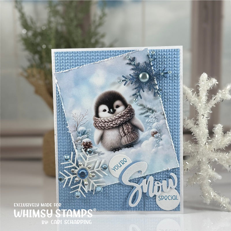 Elegant Snowflakes and Border Die