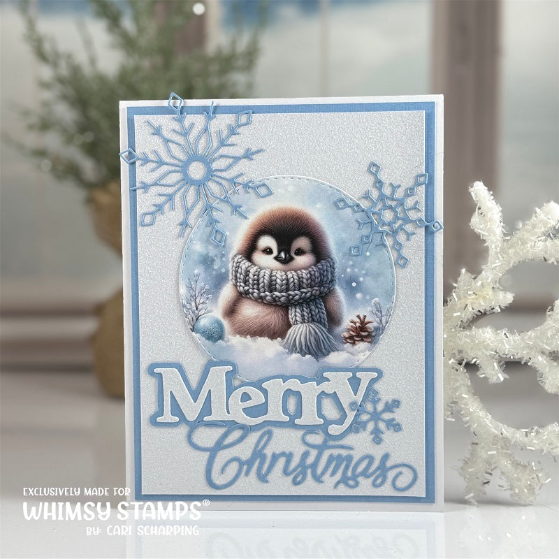 Elegant Snowflakes and Border Die