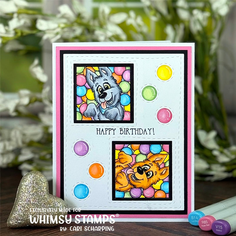 *NEW Doggone Birthdays Clear Stamps - Whimsy Stamps