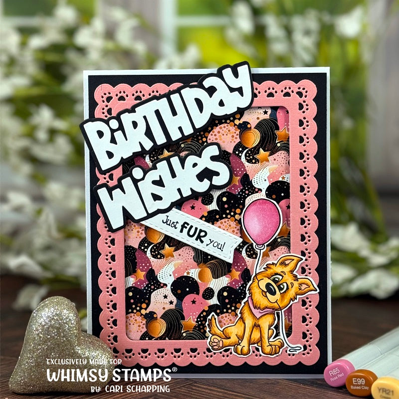 *NEW Doggone Birthdays Clear Stamps - Whimsy Stamps