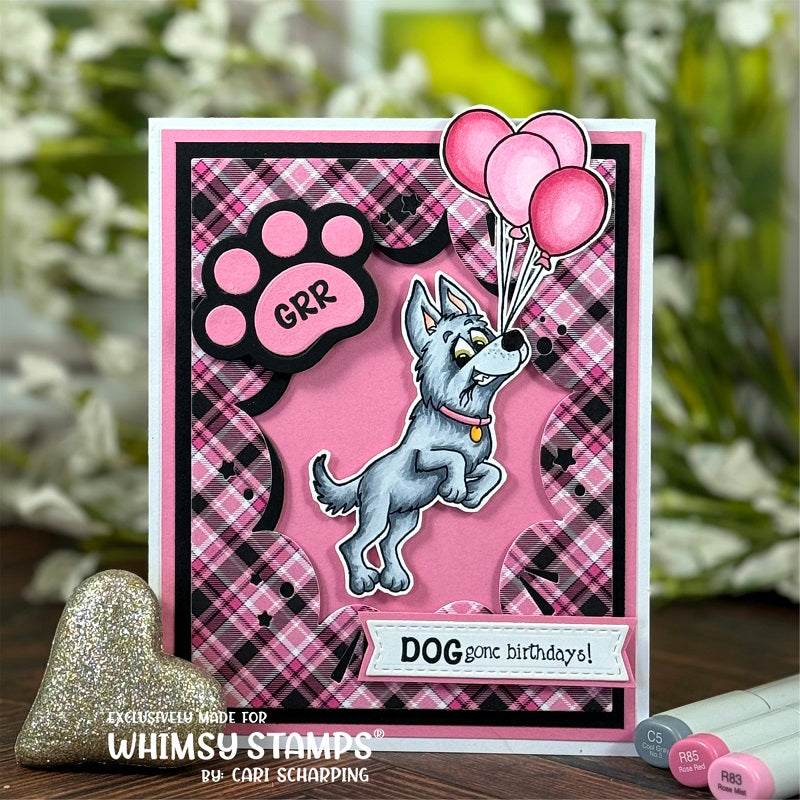 *NEW Doggone Birthdays Clear Stamps - Whimsy Stamps