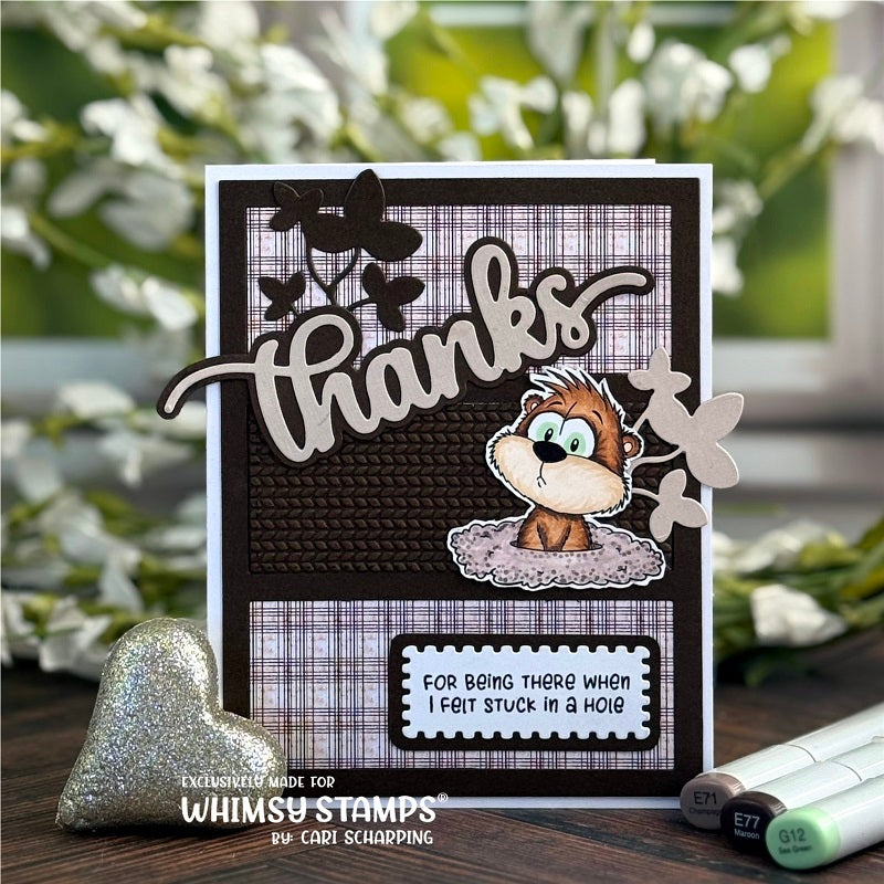 Gopher It! Clear Stamps - Whimsy Stamps
