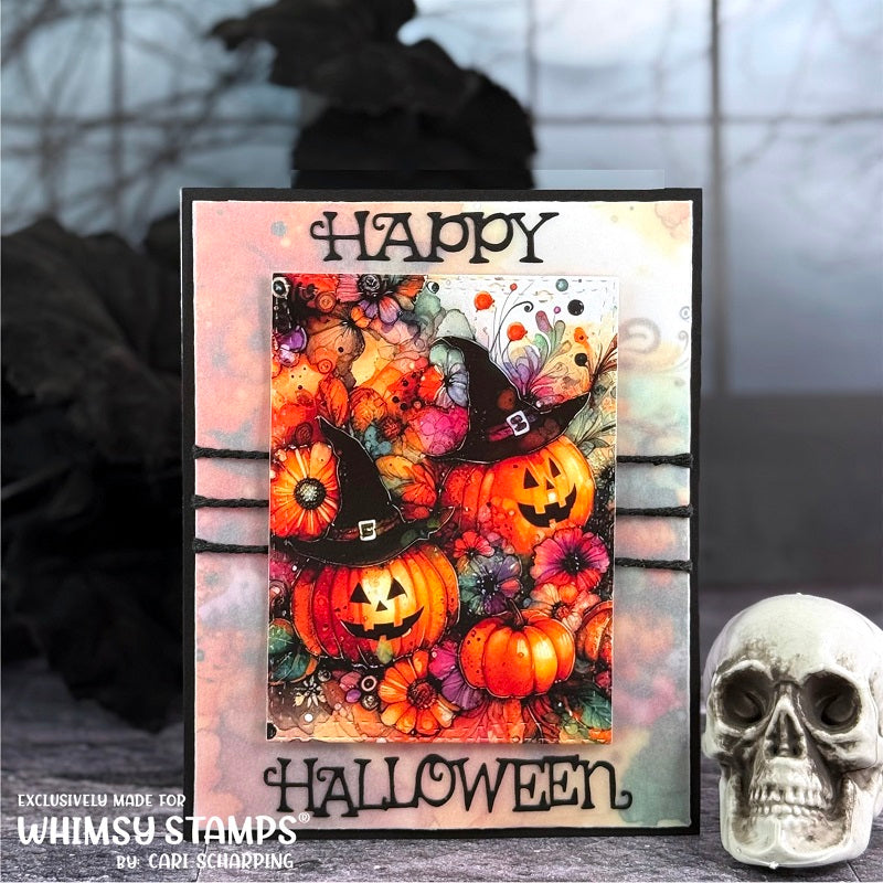 *NEW 6x6 Paper Pack - Halloween Inks - Whimsy Stamps