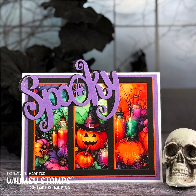 *NEW 6x6 Paper Pack - Halloween Inks - Whimsy Stamps