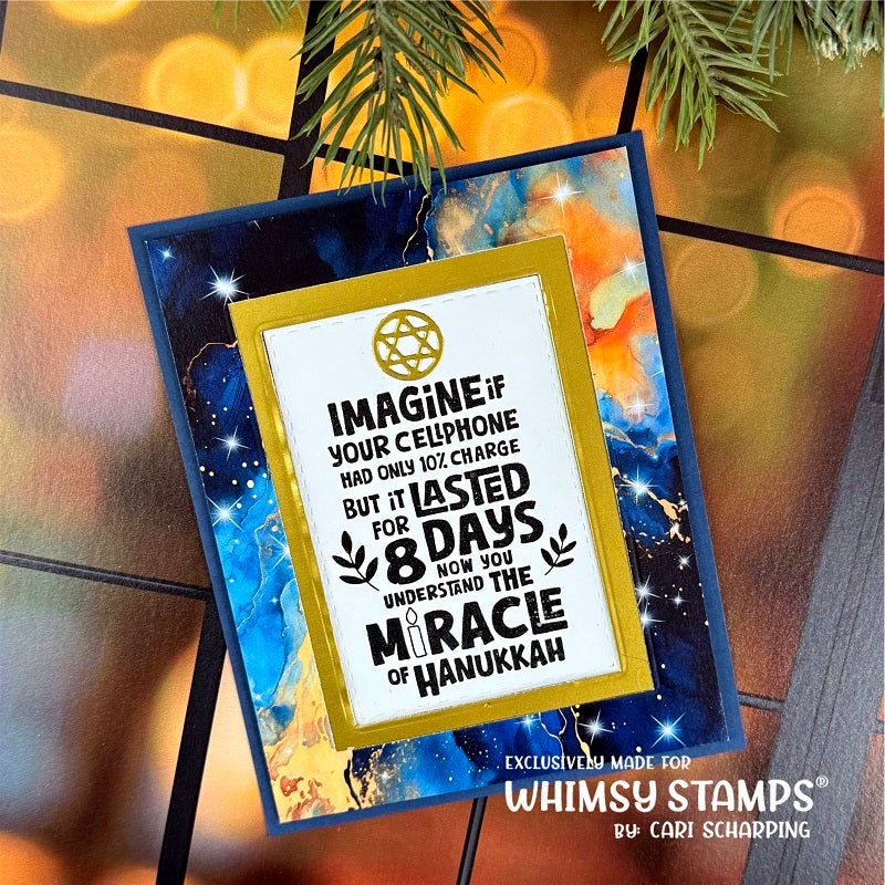 *NEW Quick Card Fronts - Hanukkah - Whimsy Stamps