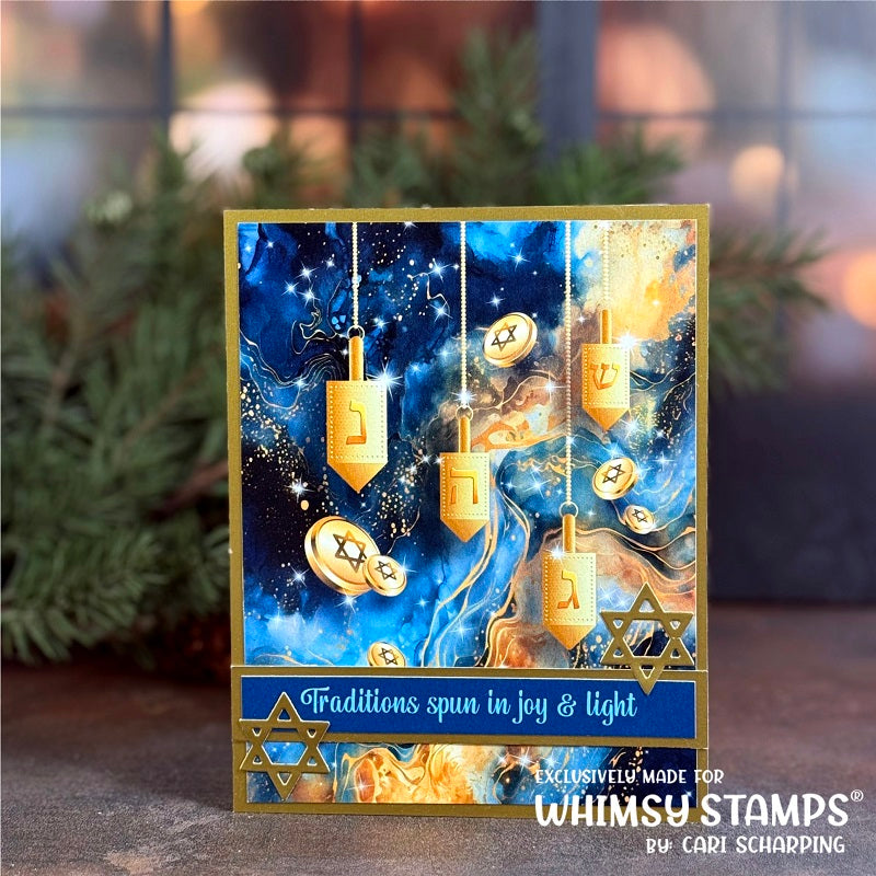 *NEW Quick Card Fronts - Hanukkah - Whimsy Stamps