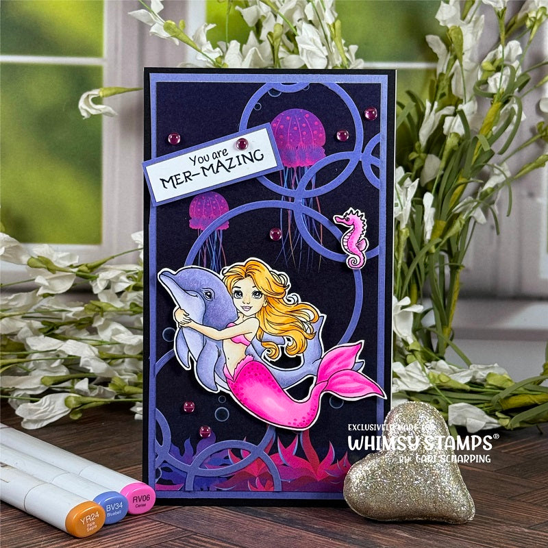 Mermaid Whispers Clear Stamps - Whimsy Stamps