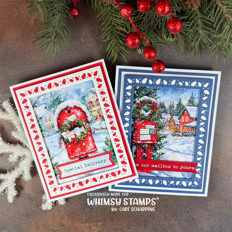 *NEW Quick Card Fronts - Merry Mail - Whimsy Stamps