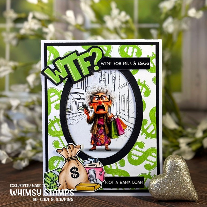 *NEW Quick Card Fronts - Old Fart Inflation - Whimsy Stamps