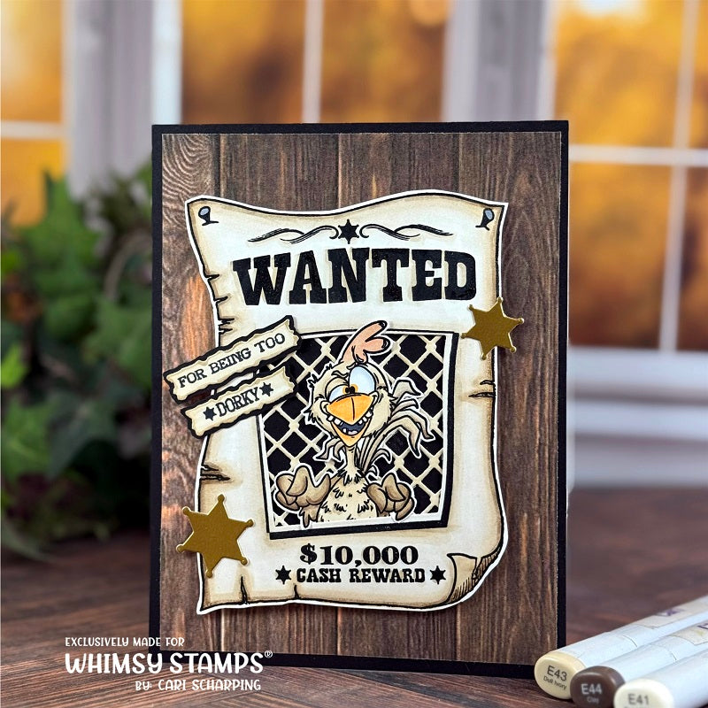 Rowdy Rooster Clear Stamps - Whimsy Stamps