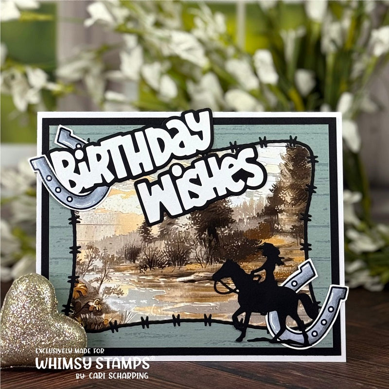 *NEW Range Riders Die Set - Whimsy Stamps