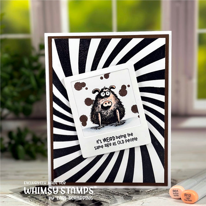 **NEW So Weird Clear Stamps - Whimsy Stamps