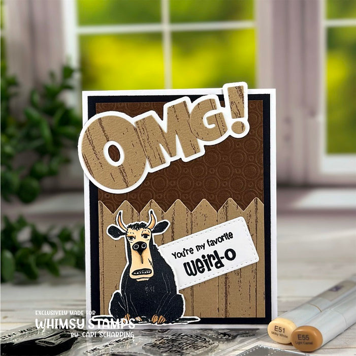 OMG! Word and Shadow Die Set - Whimsy Stamps
