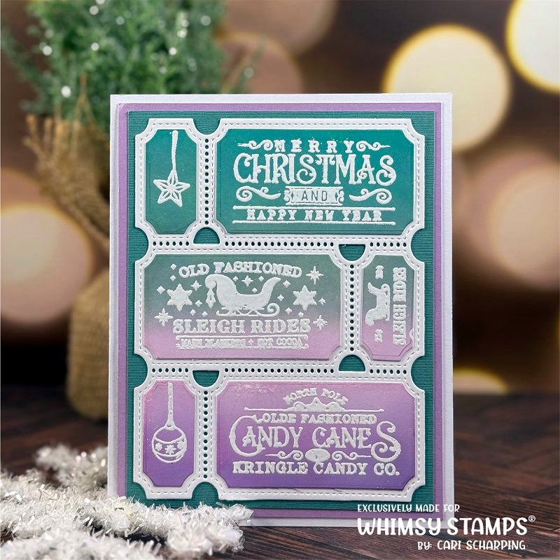Terrific Christmas Tickets Clear Stamps - Whimsy Stamps