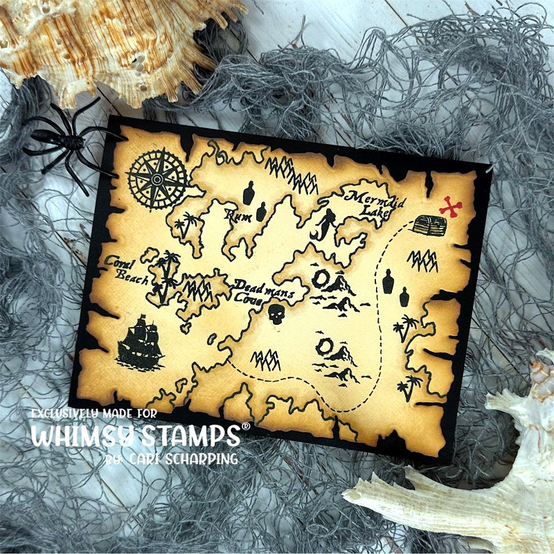 **NEW Treasure Map Die Set - Whimsy Stamps