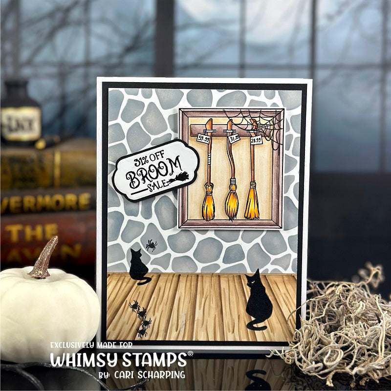 *NEW Witch Broom Sale Clear Stamps